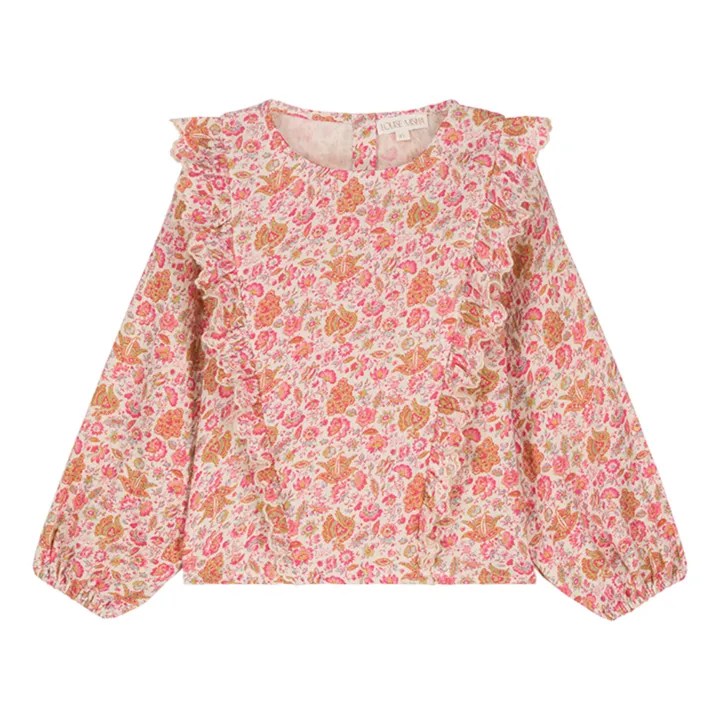 Louise Misha Blouse Gaze de Coton Bio Tubi | Rose