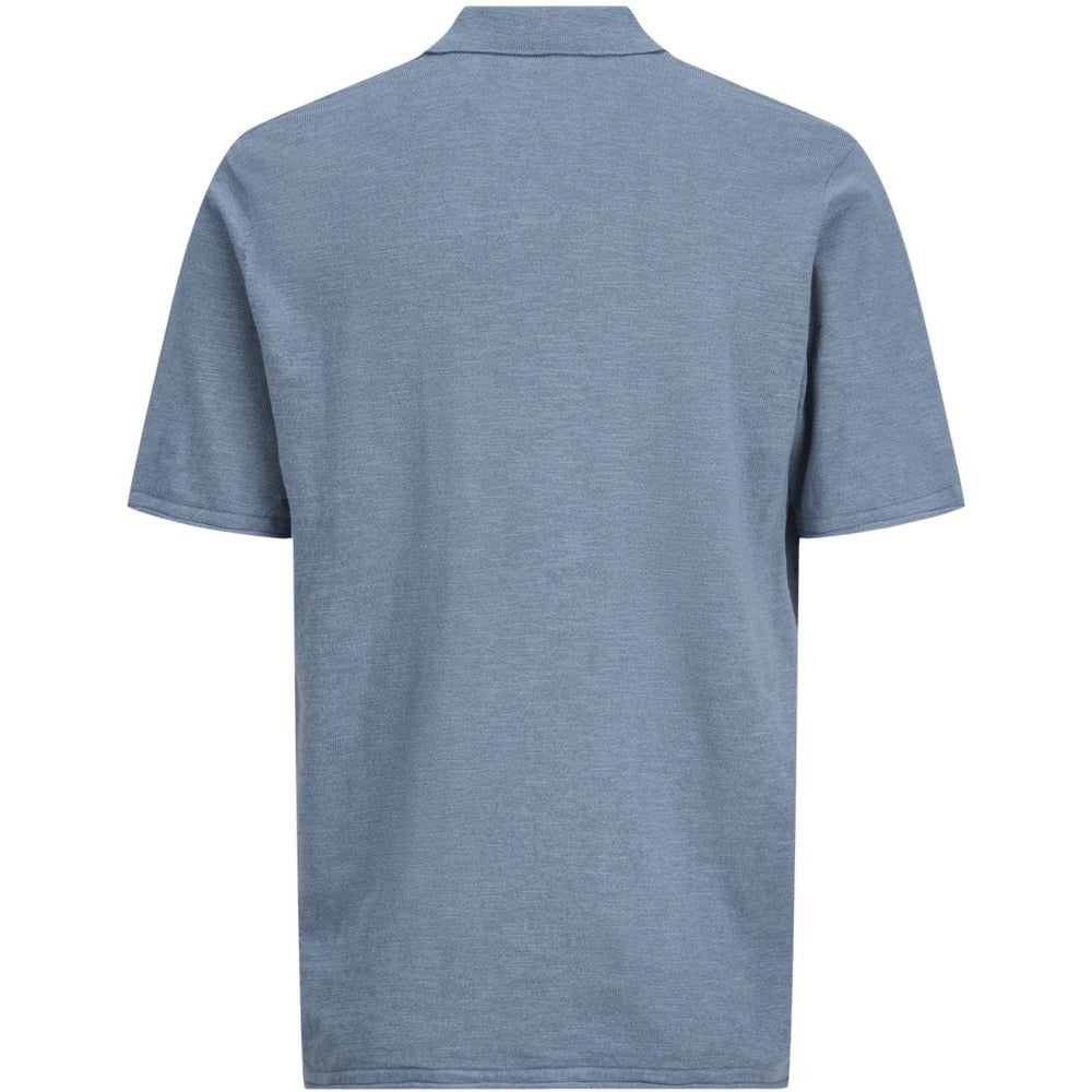 Køb Jack & Jones Junior Blue Mirage Jjkane Strik Split Neck Polo Jnr