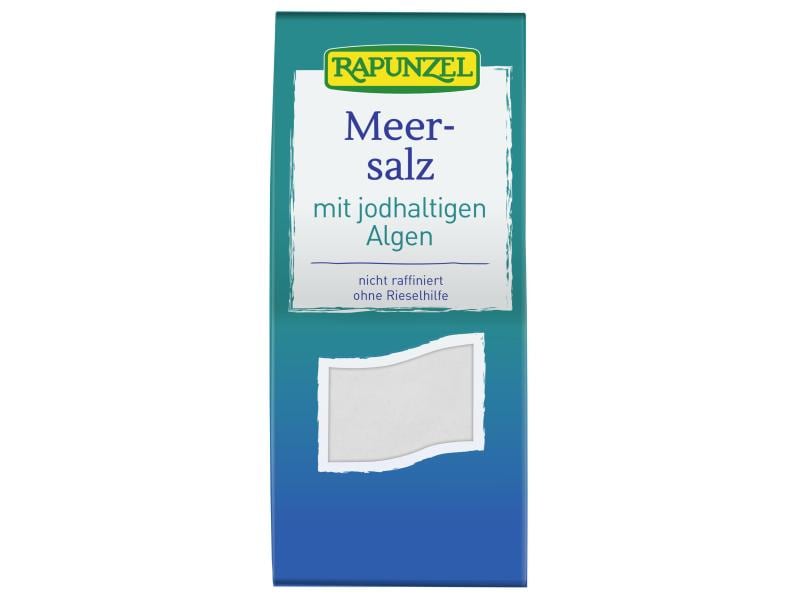 Rapunzel Bio  Meersalz mit jodhaltigen Algen 500 g Gewürzmischung aus Meersalz und Algen