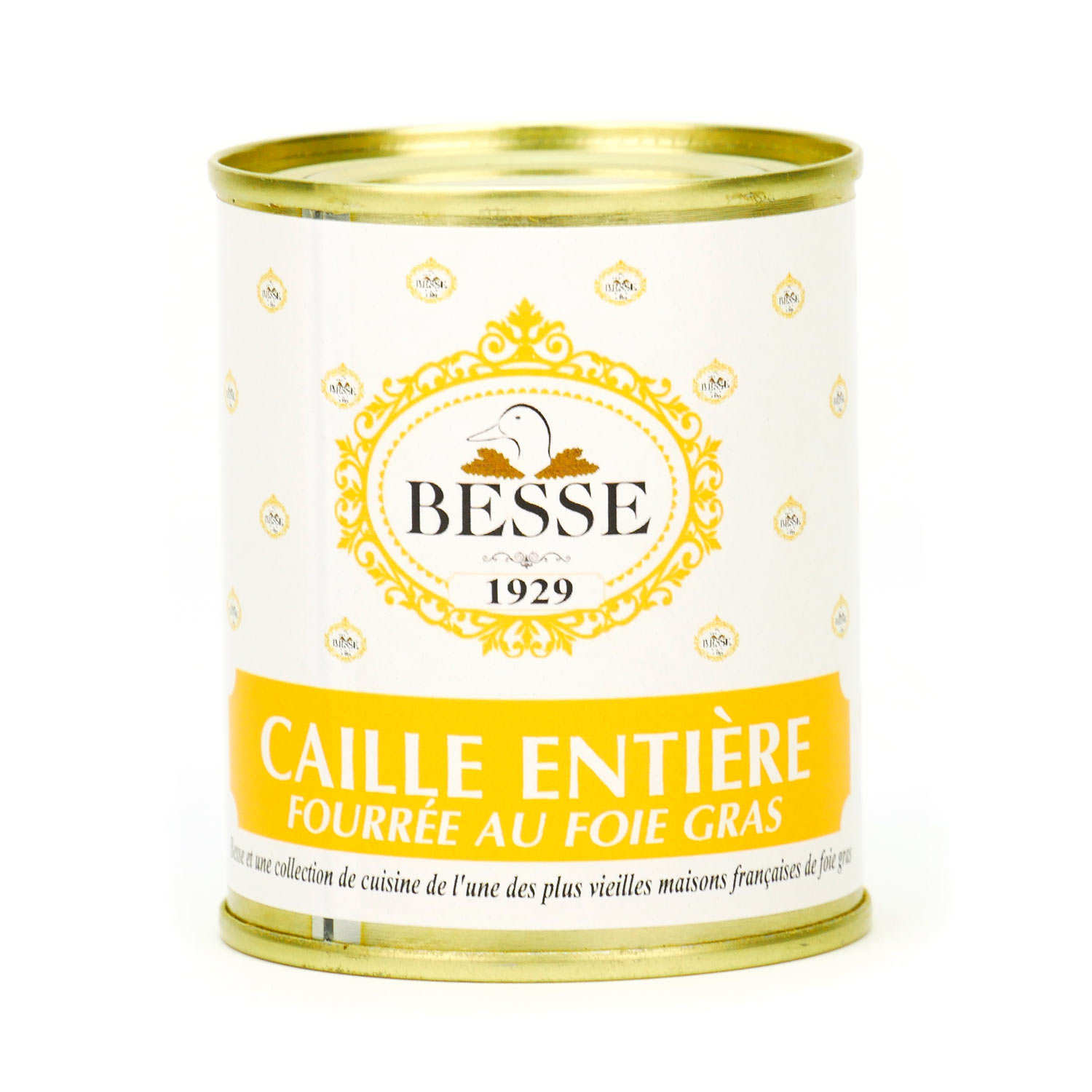 Caille entière fourrée au foie gras 30% de foie gras