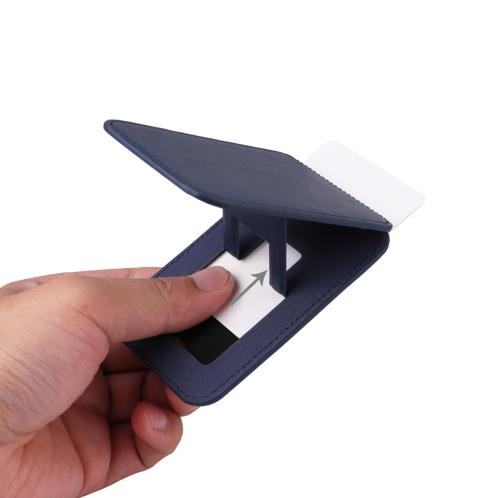 Magnetische MagSafe Leder Wallet Kreditkarten Halterung   Kickstand Aufsteller - Lila