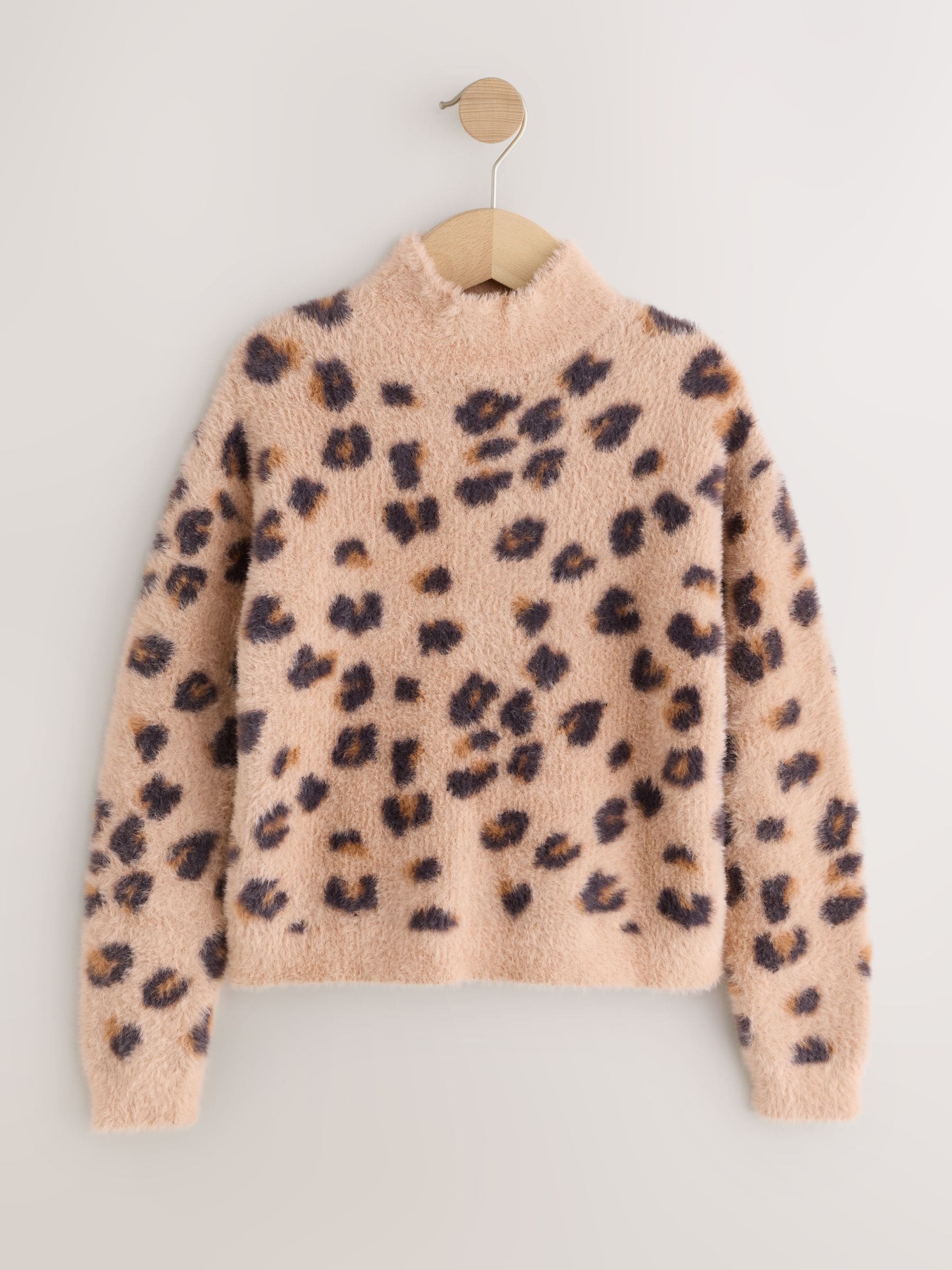 Luipaardprint - Fluffy trui (3 - 16 jr)