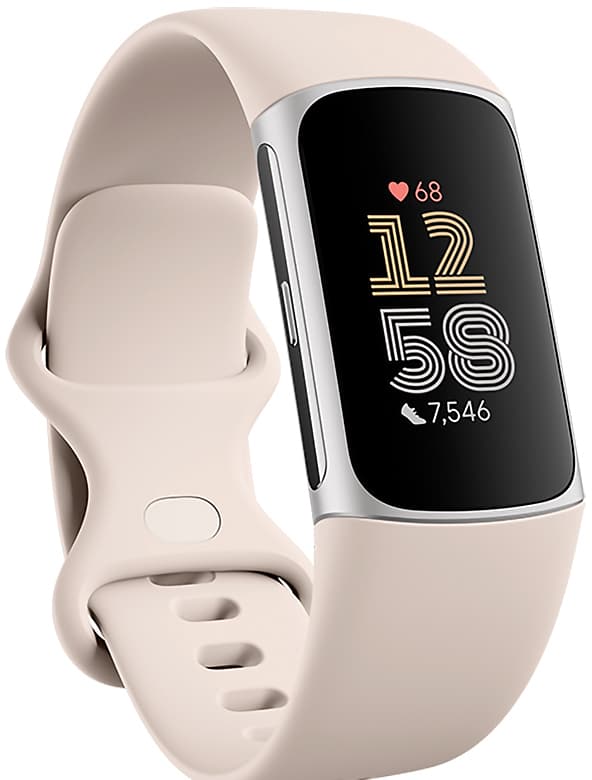 Fitbit Charge 6 aktivitetsmåler (sølv/beige)