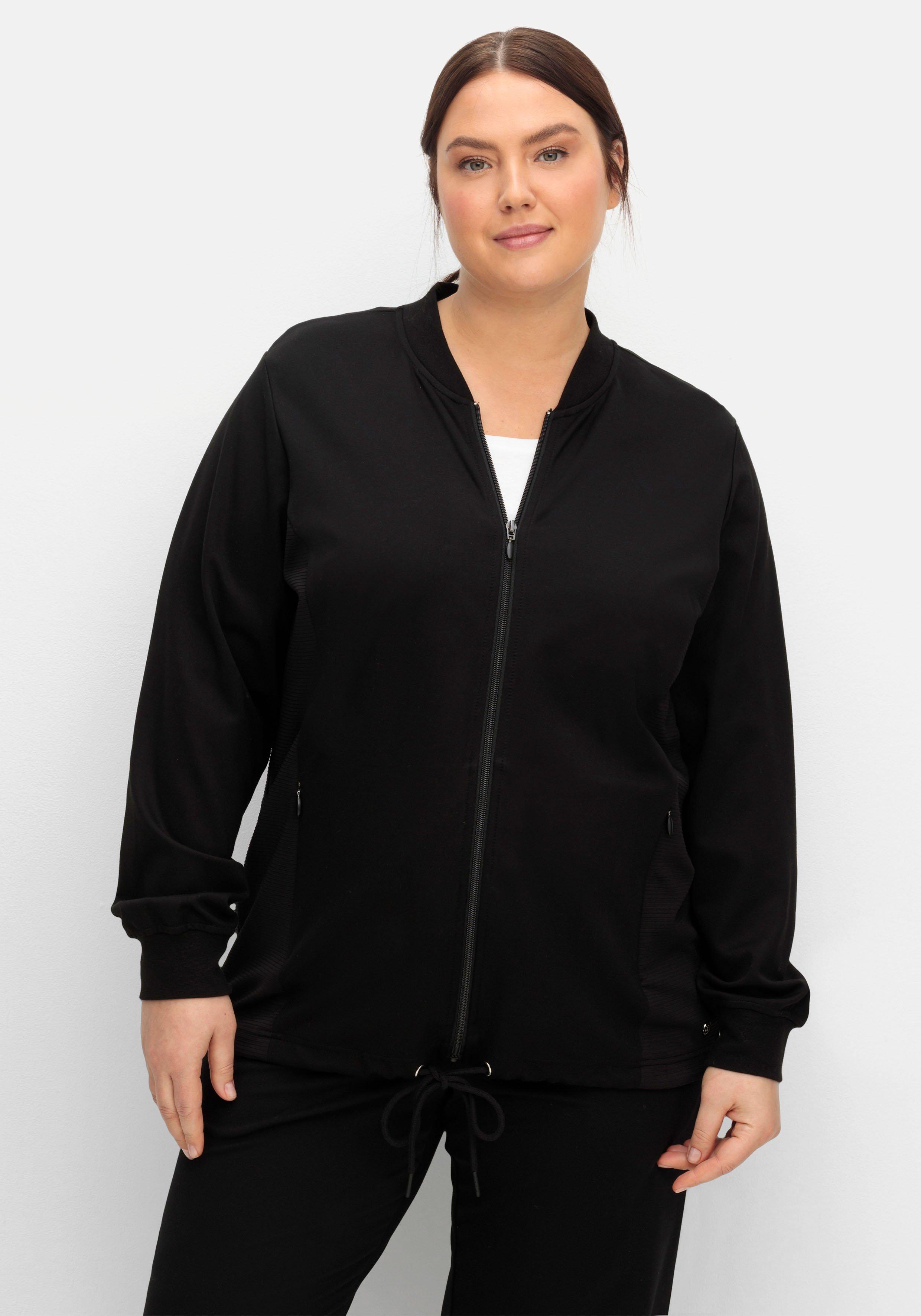 Trainingsjacke aus Sweat, im Blouson-Stil