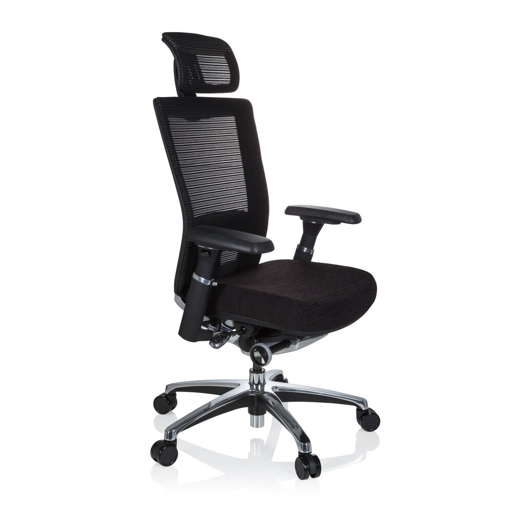 High End Bürostuhl NOVA PRO I Stoff/Netzstoff mit Armlehnen hjh OFFICE