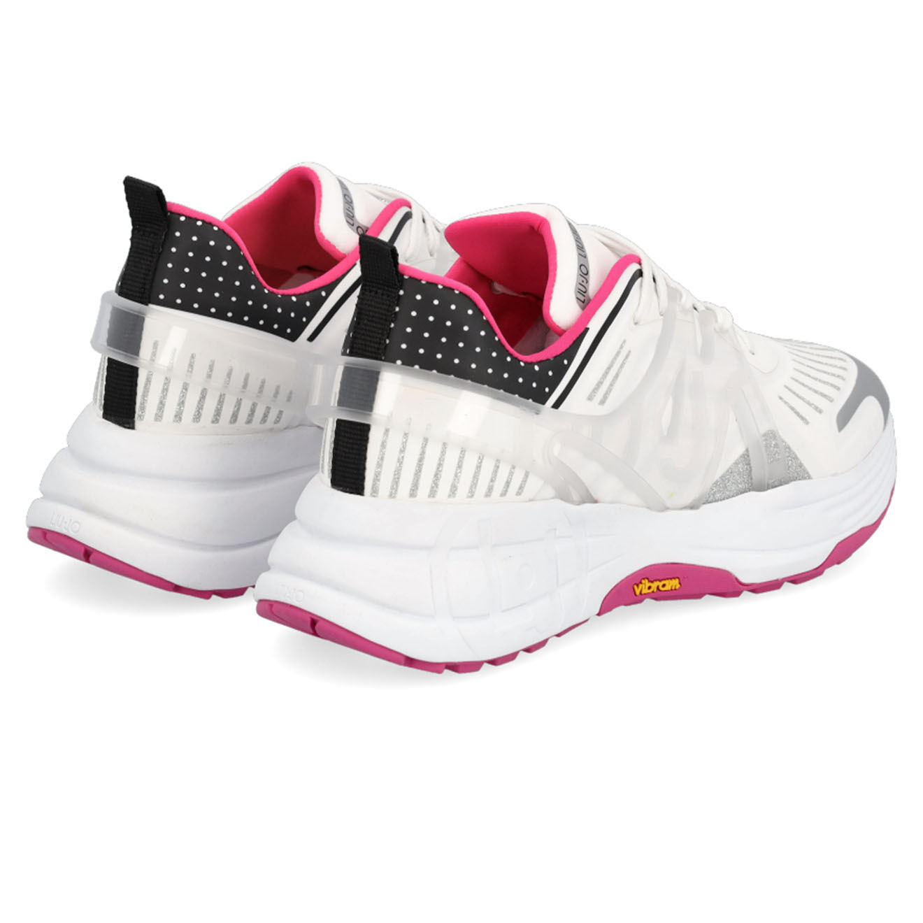 Liu-Jo Sneakers Nandina blanc/argenté/rose