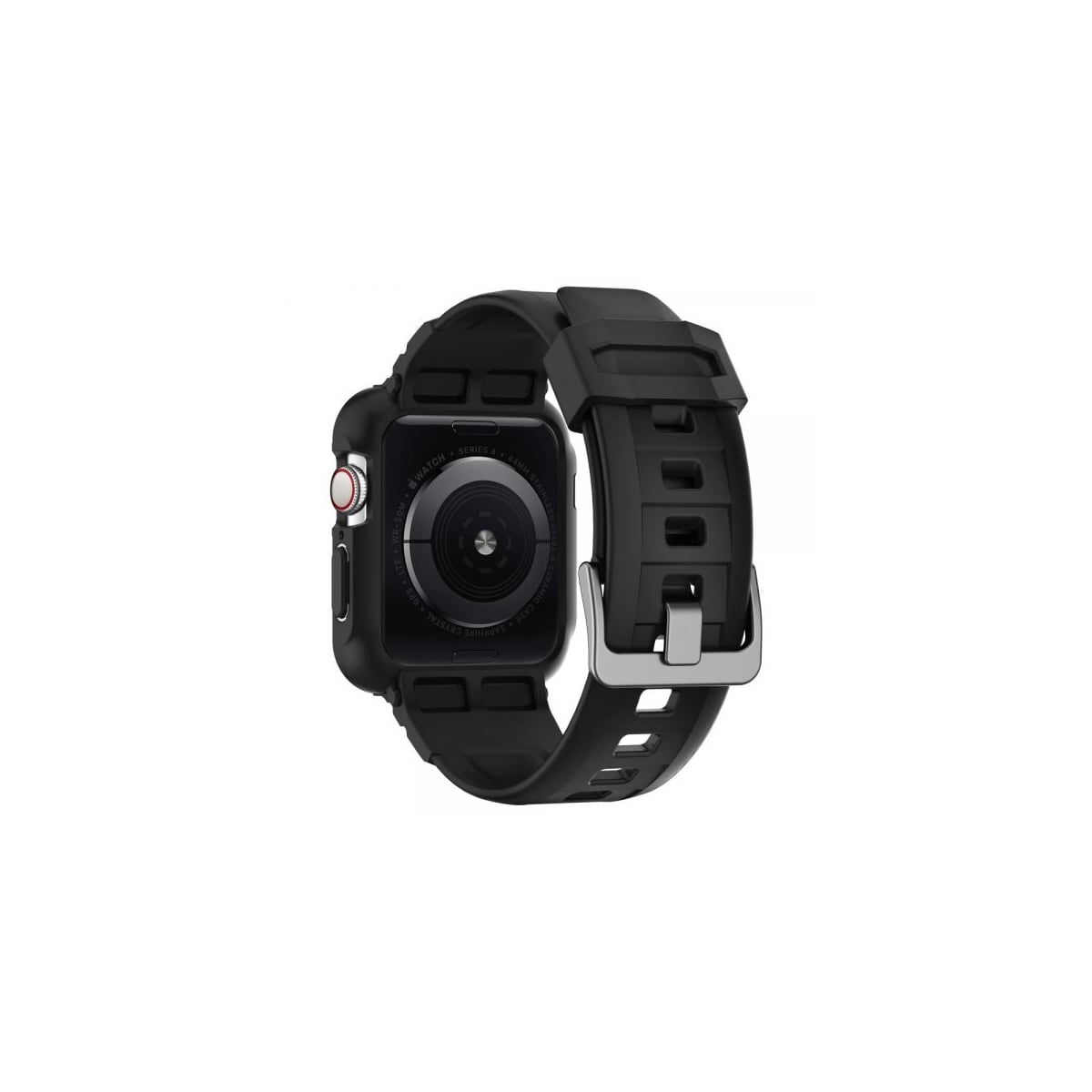 Spigen Apple Watch 44/45mm Deksel med Armbånd Rugged Armor Pro Svart