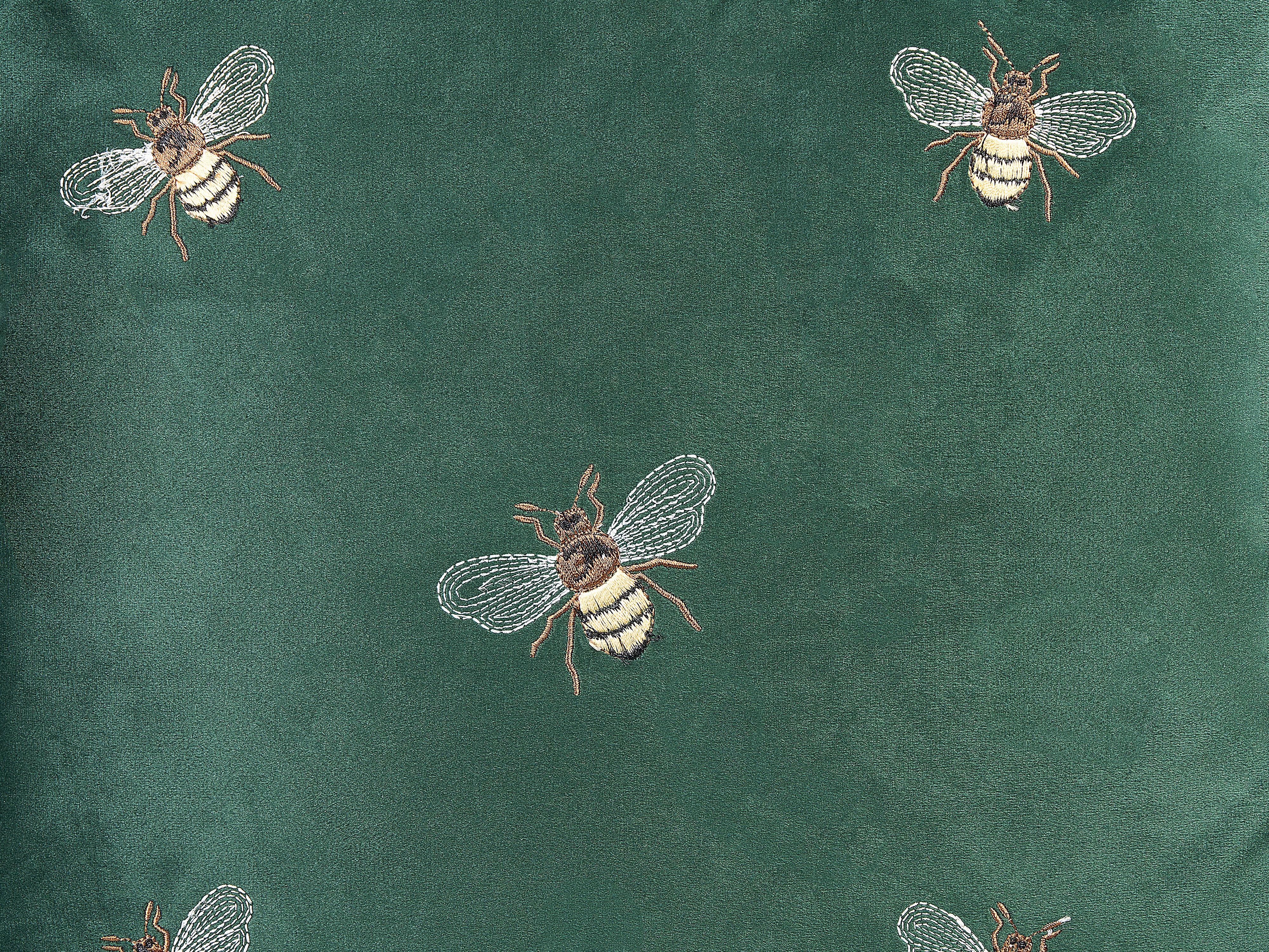 Set van 2 sierkussens TALINUM Fluweel 45 x 45 cm Smaragdgroen dierenprint