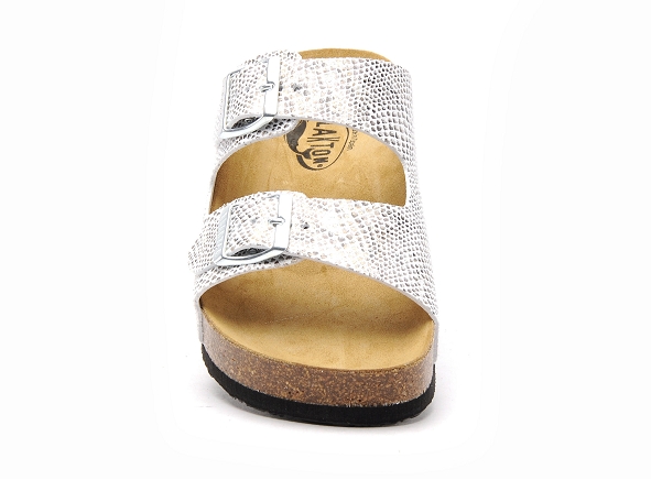 Plakton mules et sabots plats femme cp beta 340010 blanc