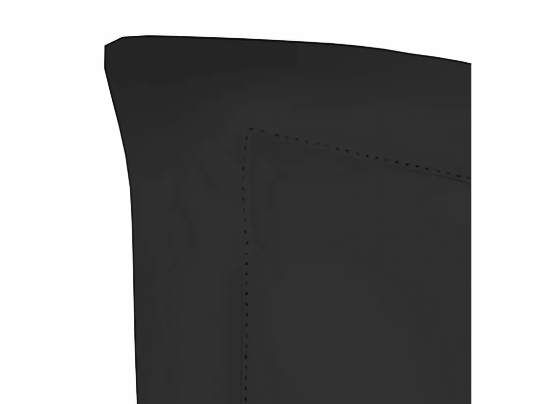 Taie d'oreiller en coton 63x63 cm PERCALE anthracite, par Soleil d'ocre