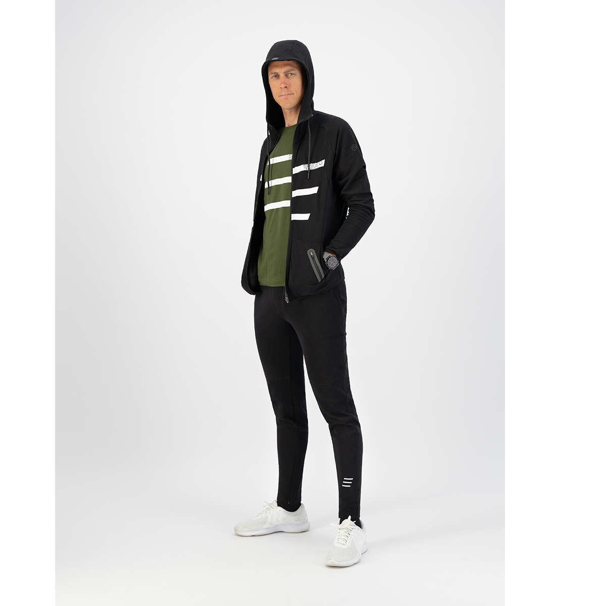 FUTURUM Tech Hoodie SPEED ON WHEELS "E" Black