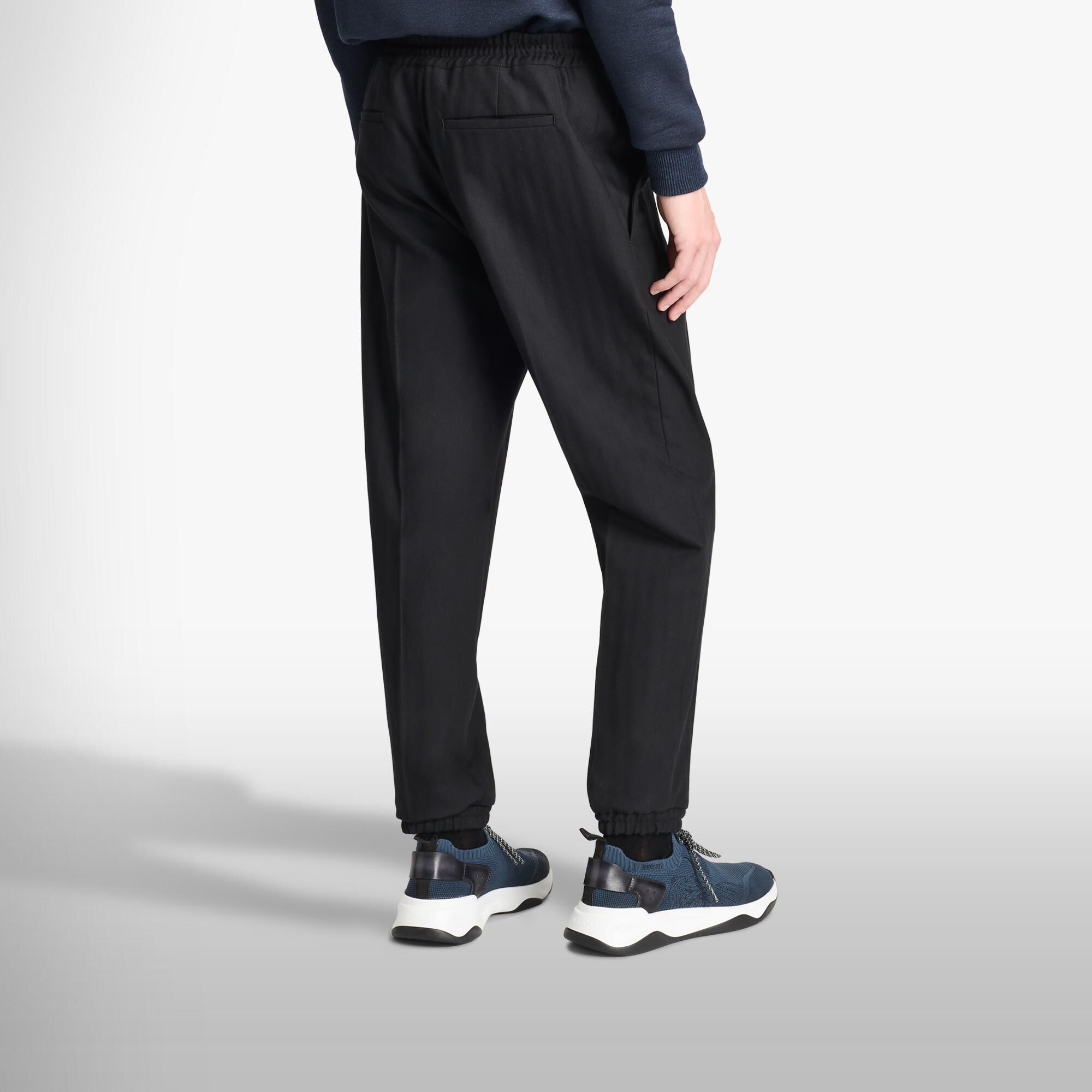 Pantalon De Jogging En Laine Et Coton
