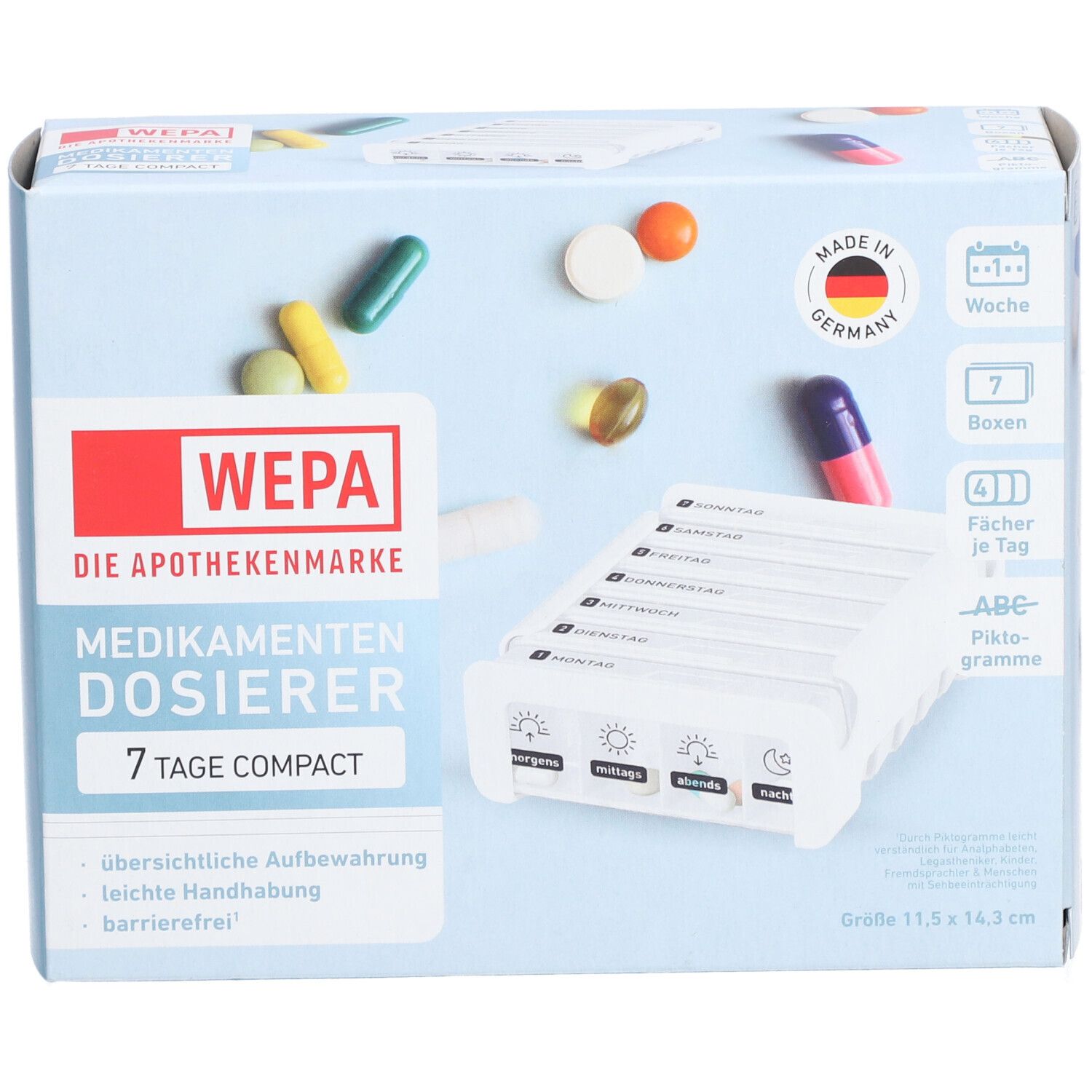 WEPA 7 Tage Compact Wochenmagazin weiß