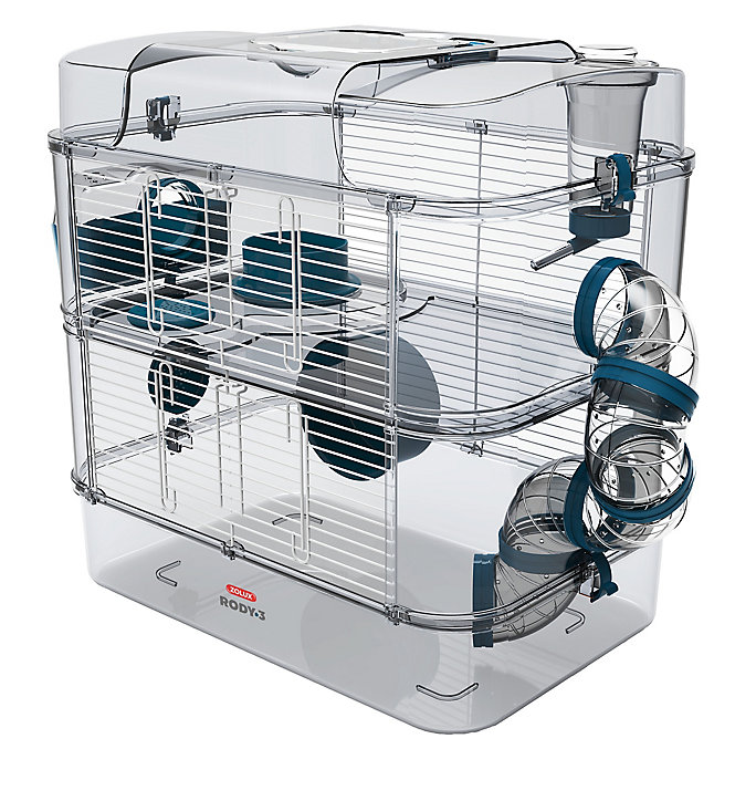 Cage Rody 3 duo Zolux bleu