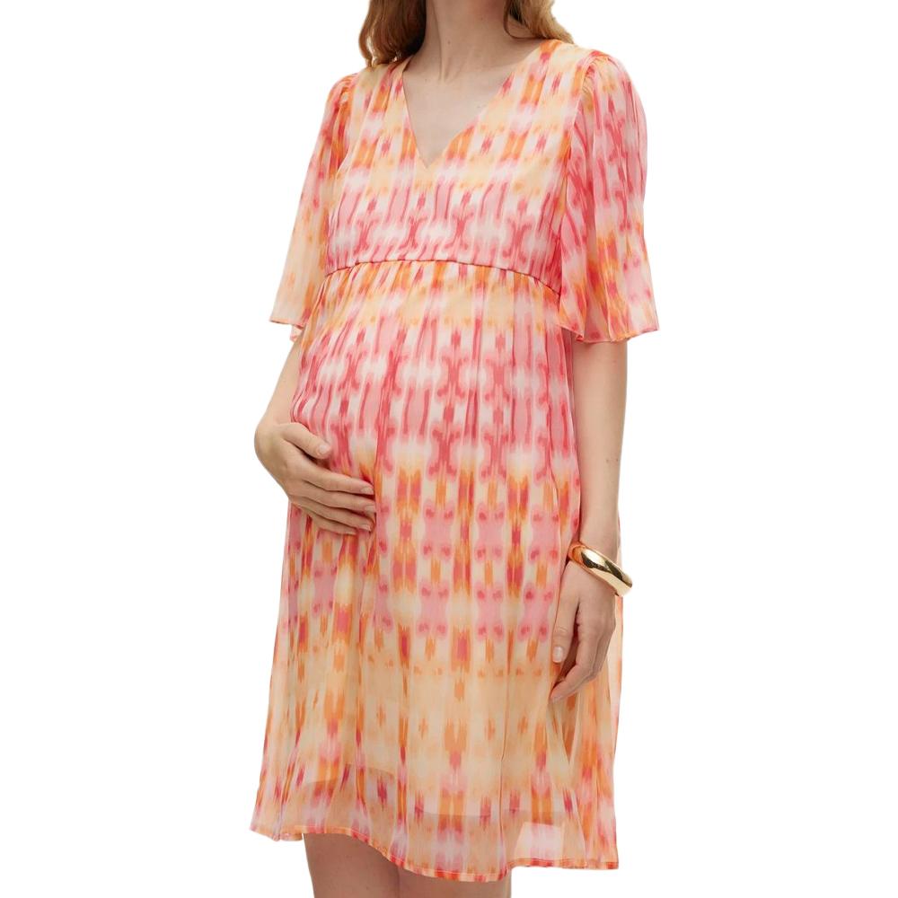 Vero Moda Maternity Robe de Grossesse Orange/Rose Femme Vero Moda Maternity