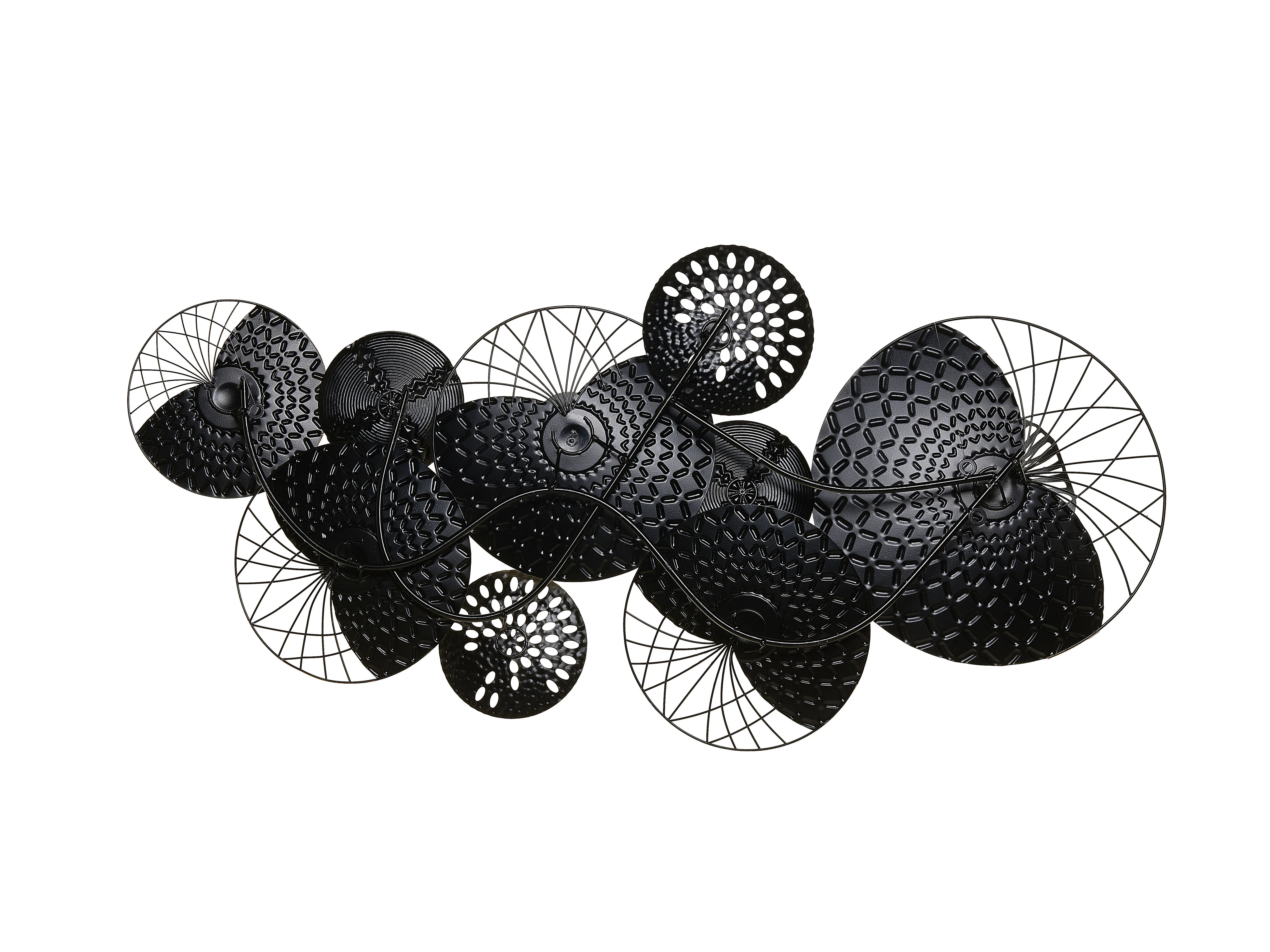 Wanddecoratie CESIUM Metaal 58 cm Zilver