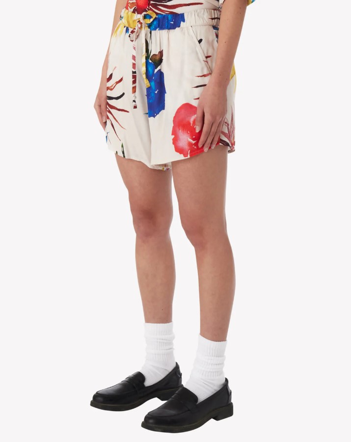 Obey Obey Multi Flowers Short Unbleached