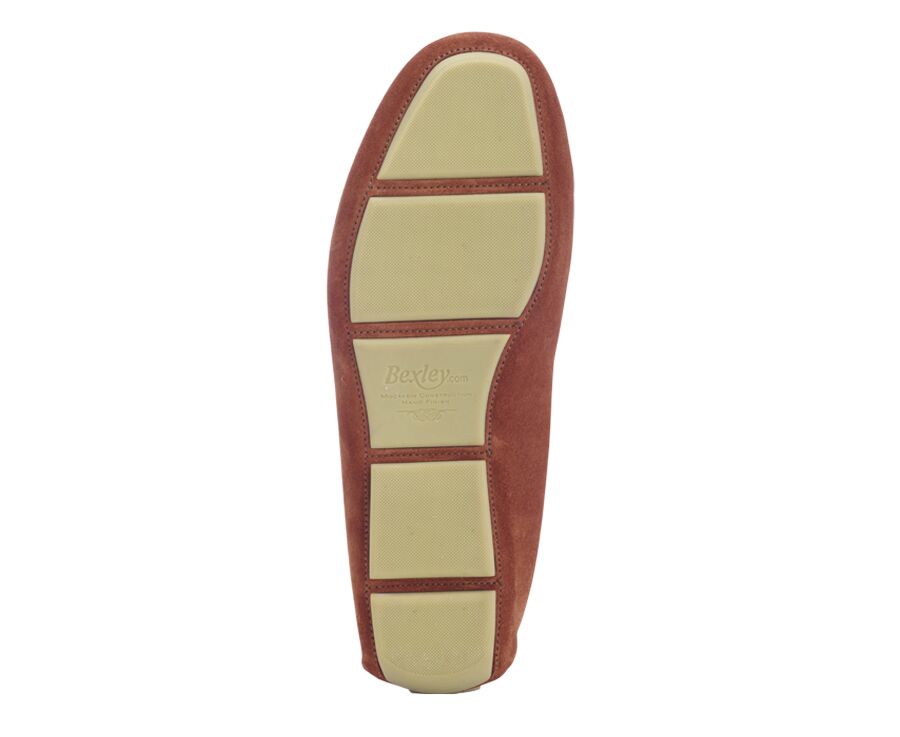 Mocassin homme été Velours Brique - SEACREST II