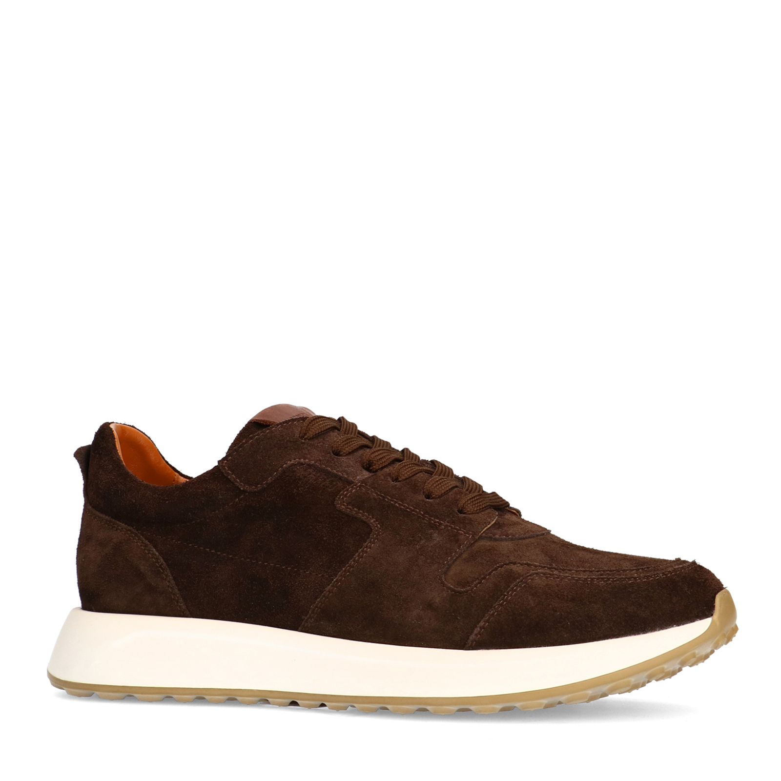 Bruine suède sneakers