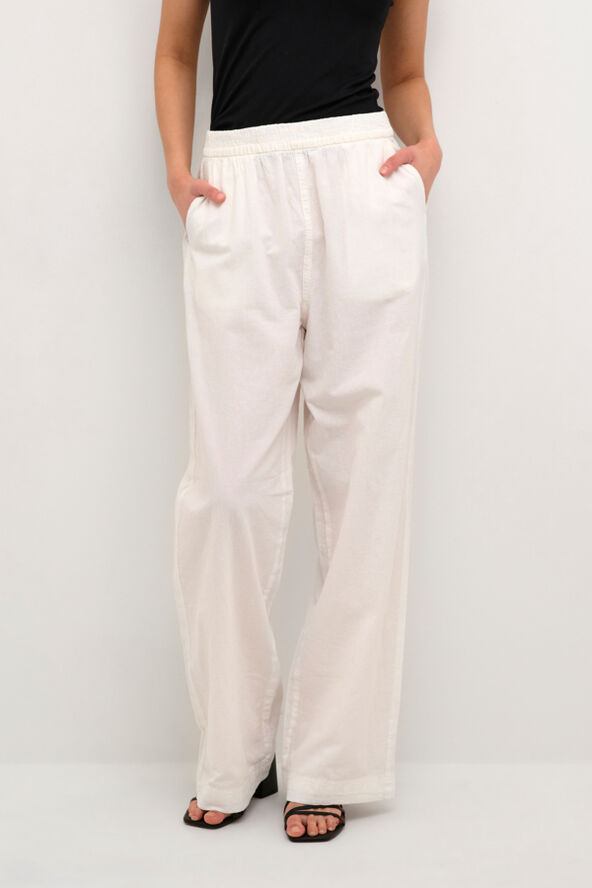 Kaffe KAnaya Wide Pants Chalk