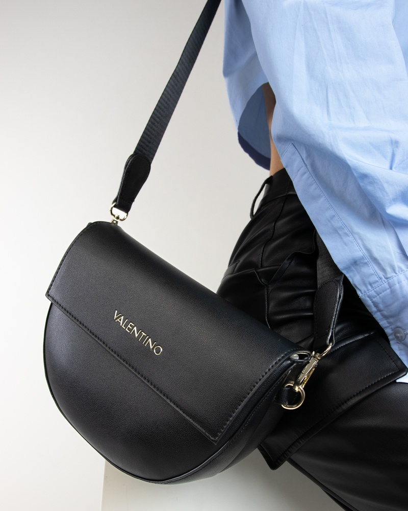 Valentino Bigs Satchel Schoudertas  - zwart