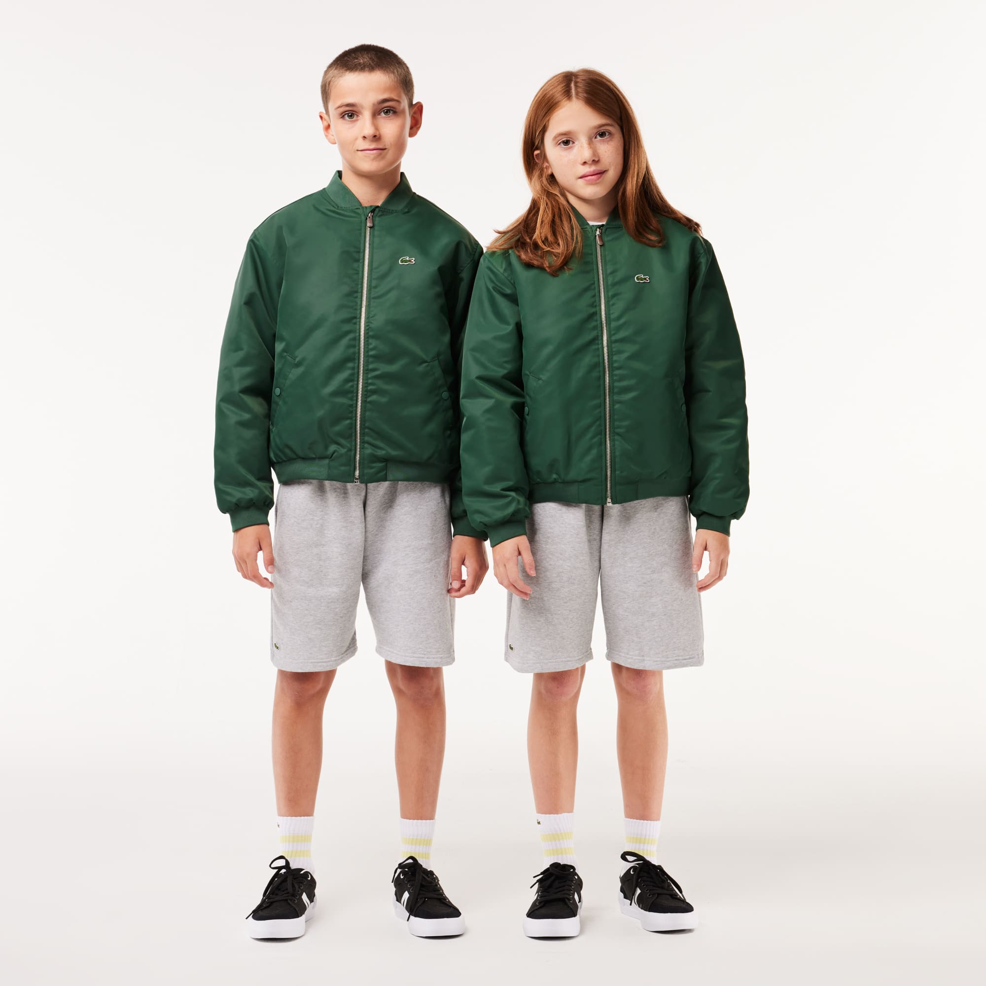 Blouson teddy enfant color-block Lacoste en nylon Manteaux & Blousons - Vert - Lacoste - Enfant