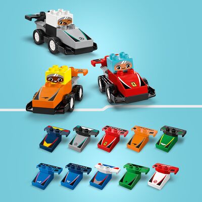 LEGO DUPLO Town 10445 F1 Team med racerbiler og sjåfører