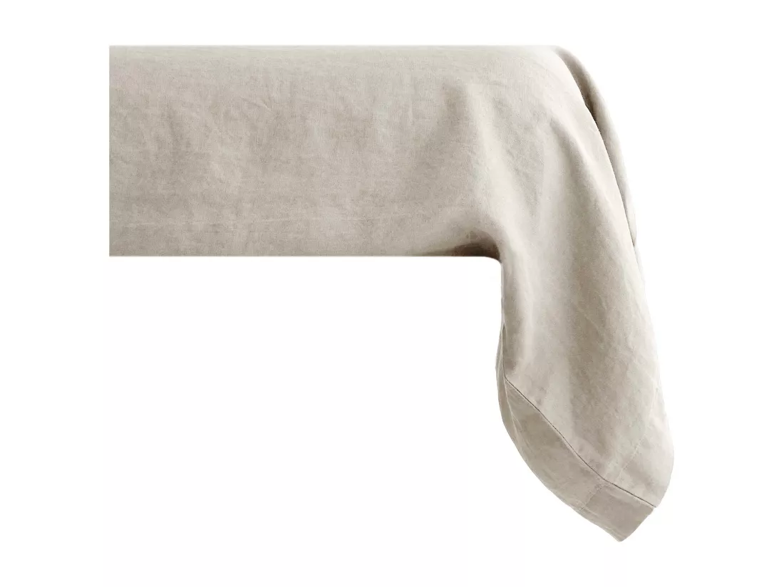 Taie de traversin 195x43 cm pur coton lavé collection PALACE lin