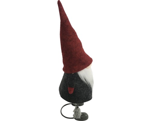 Decoratief figuur Lafiora Kabouter H 27 cm rood