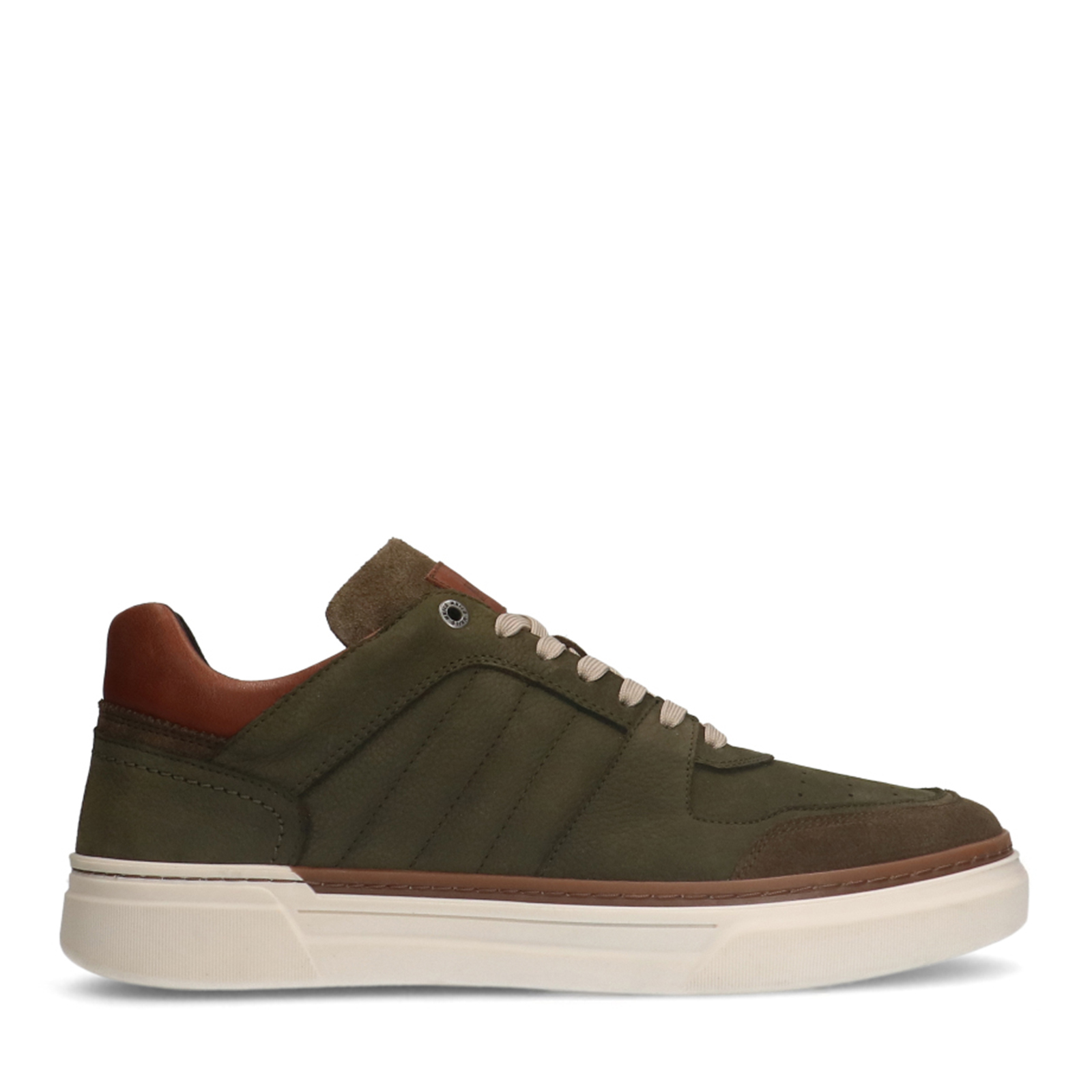 Khaki nubuck sneakers