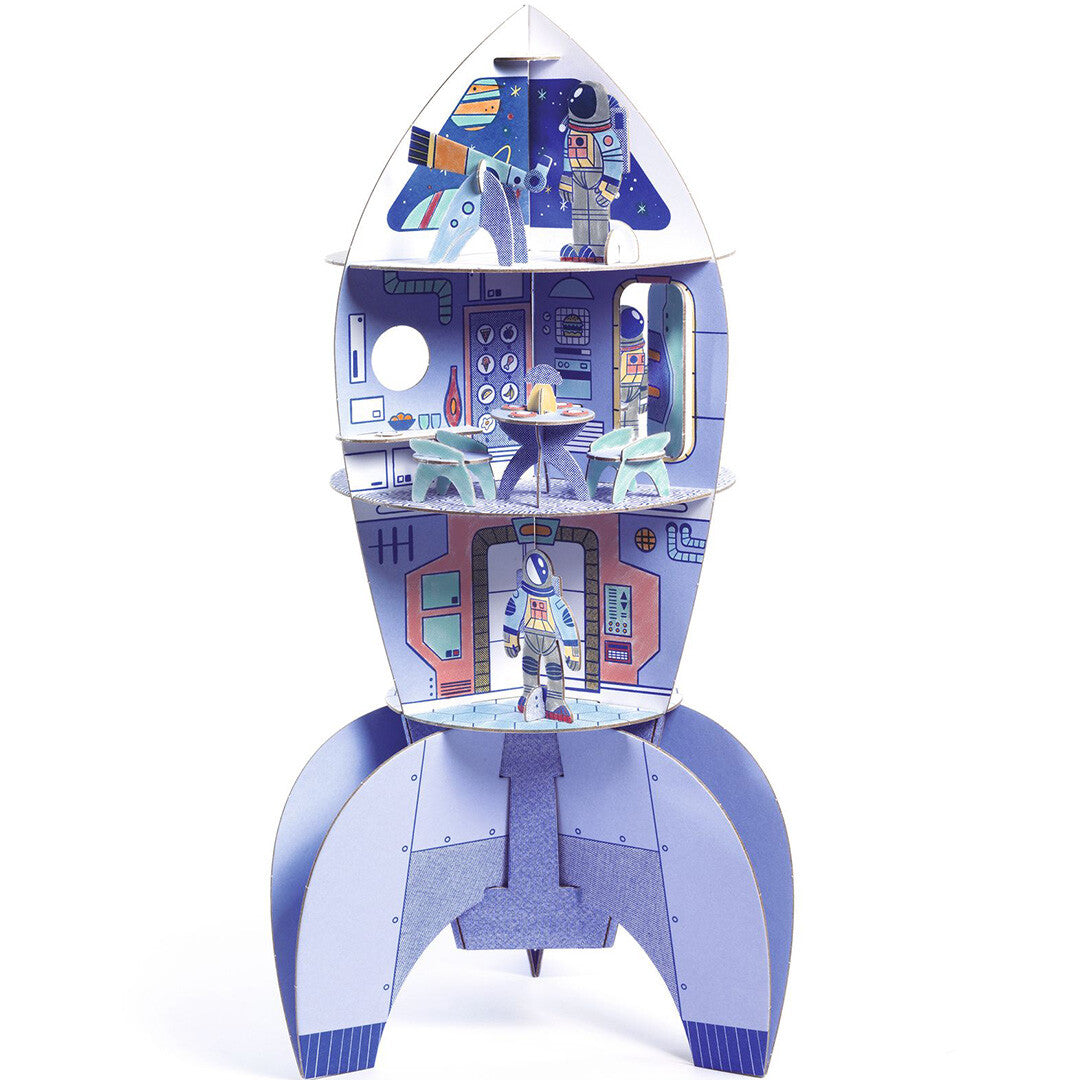 Djeco 3D kleurplaat raket
