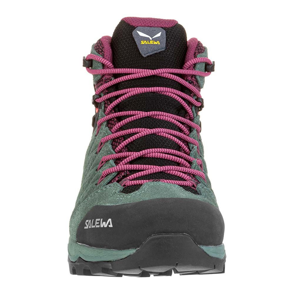 Salewa WS ALP MATE MID WP - Chaussures randonné Femme duck green/rhododendon