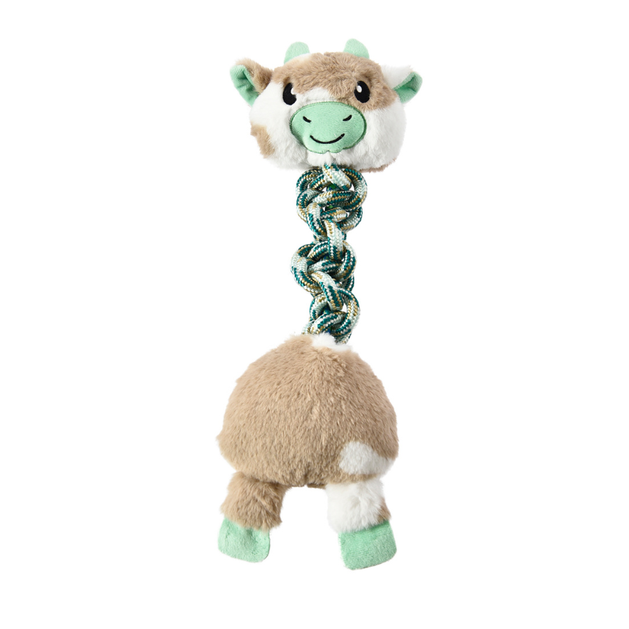 Brinquedo para cães Wuapu com vaca de corda 25x33cm