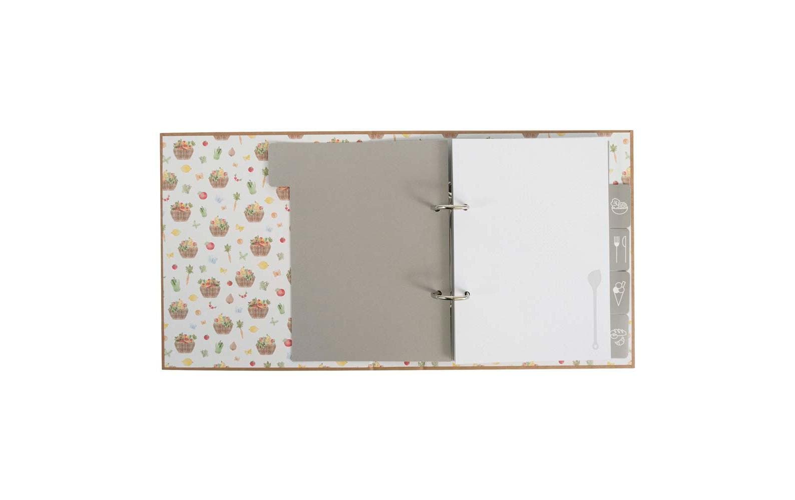 Ordner für Rezepte A5 14.8 cm, BraunRezeptordner