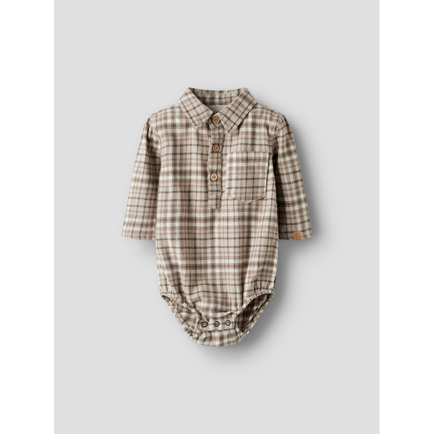 Lil ' Atelier | NBMREBEL LS BODY SHIRT LIL | Sepia Tint