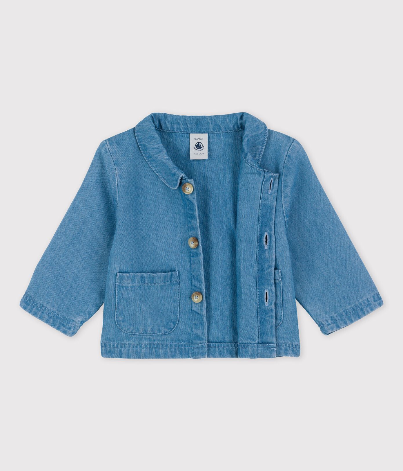 Veste en denim léger bio bébé
