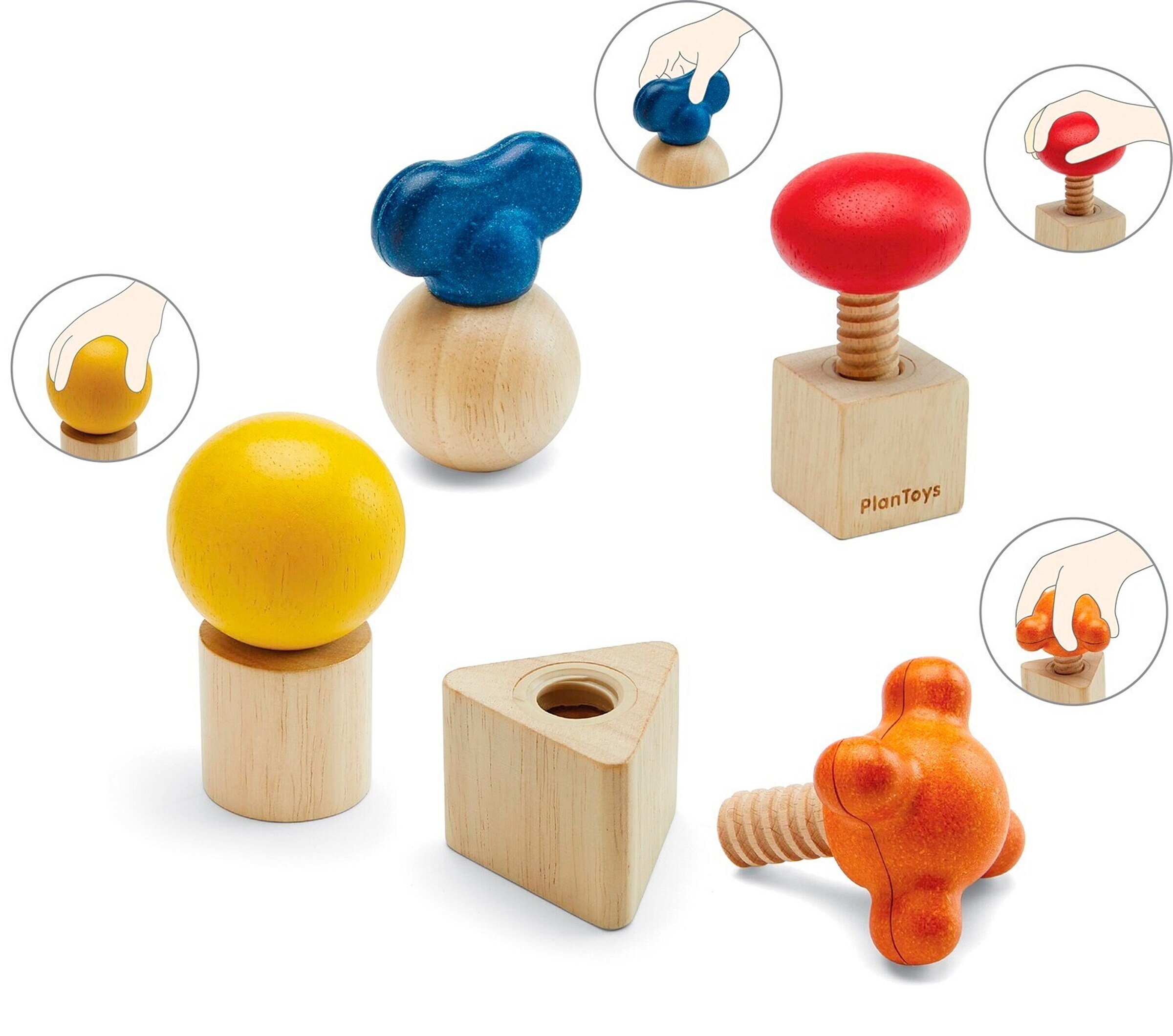 PlanToys Schrauben und Muttern
