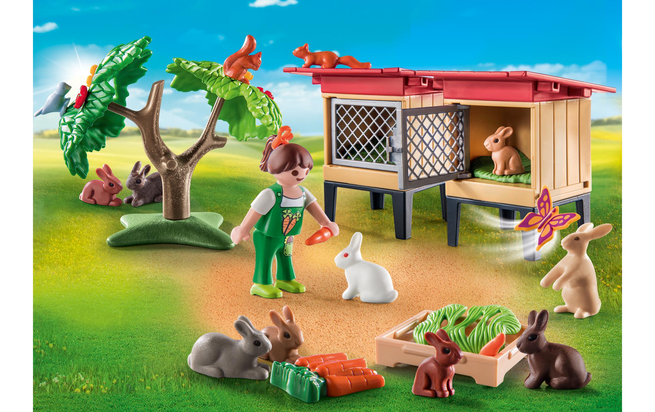 Country Kaninchenstall 71252Bauernhof-Spielset
