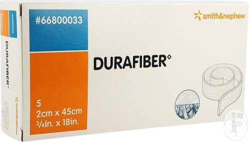 Smith&Nephew Durafiber Ag Pro Pansements 2x45cm 5 Pièces