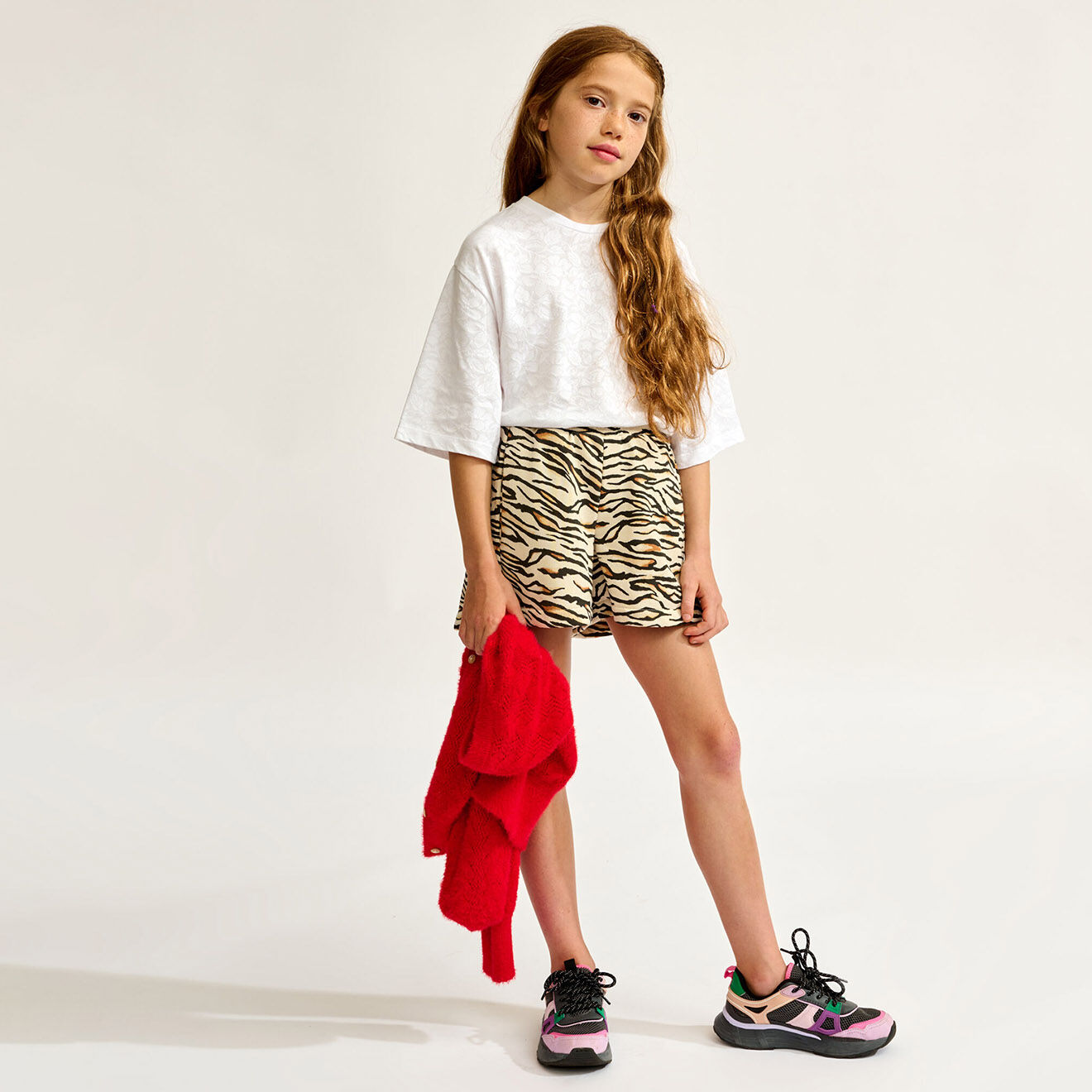 Bellerose Short Fomo imprimé animal beige