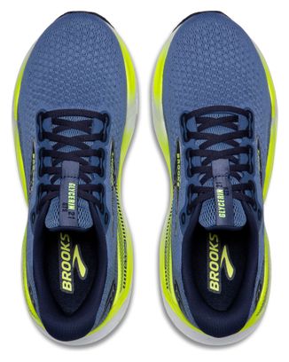 Chaussures Running Brooks Glycerin GTS 21 Bleu/Jaune Homme