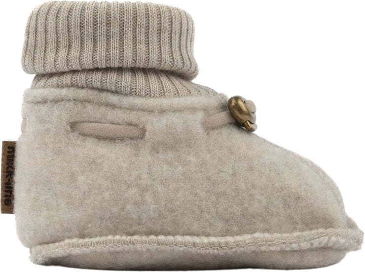 Mikk-Line Wool Footies Melange offwhite
