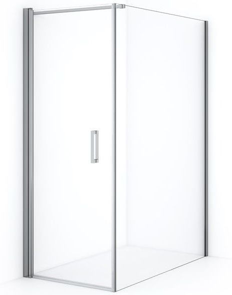 Diamond Douchecabine | 130x70 cm Chroom Helder glas Draaideur Rechthoek