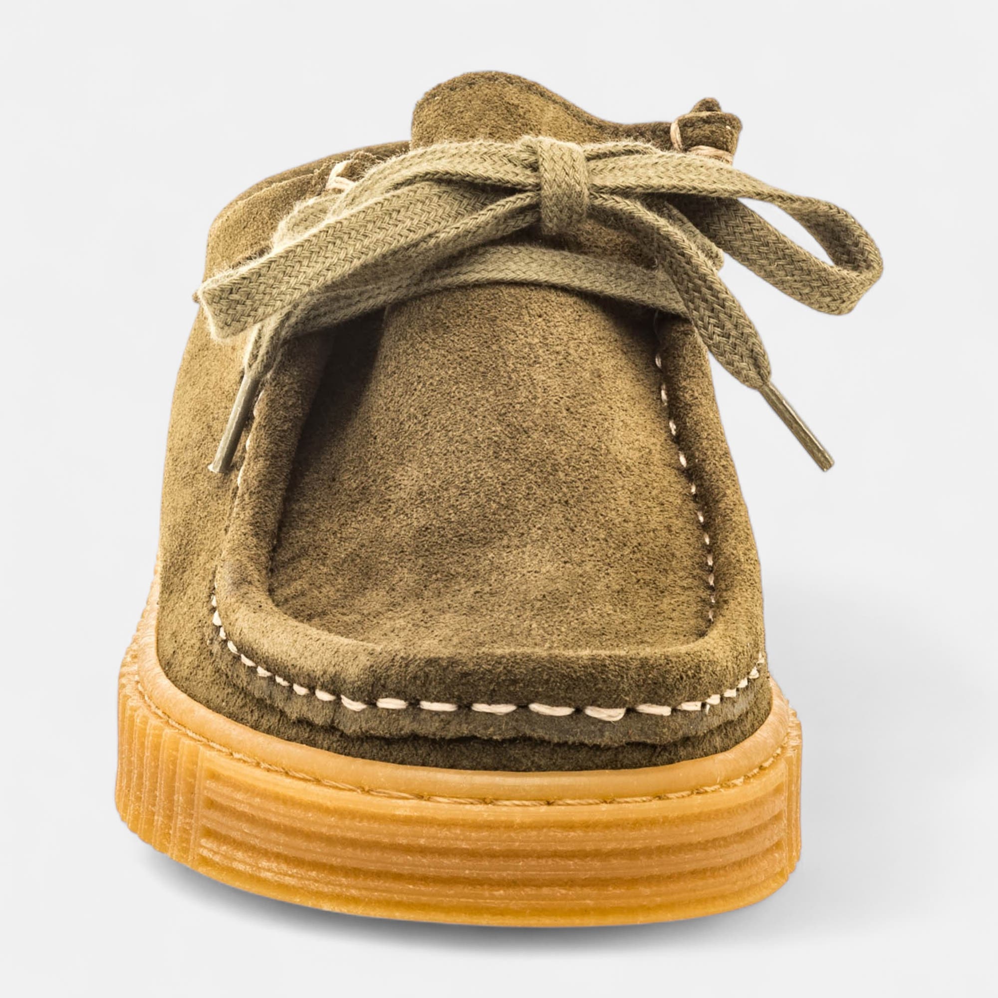Derbies Femme en cuir kaki