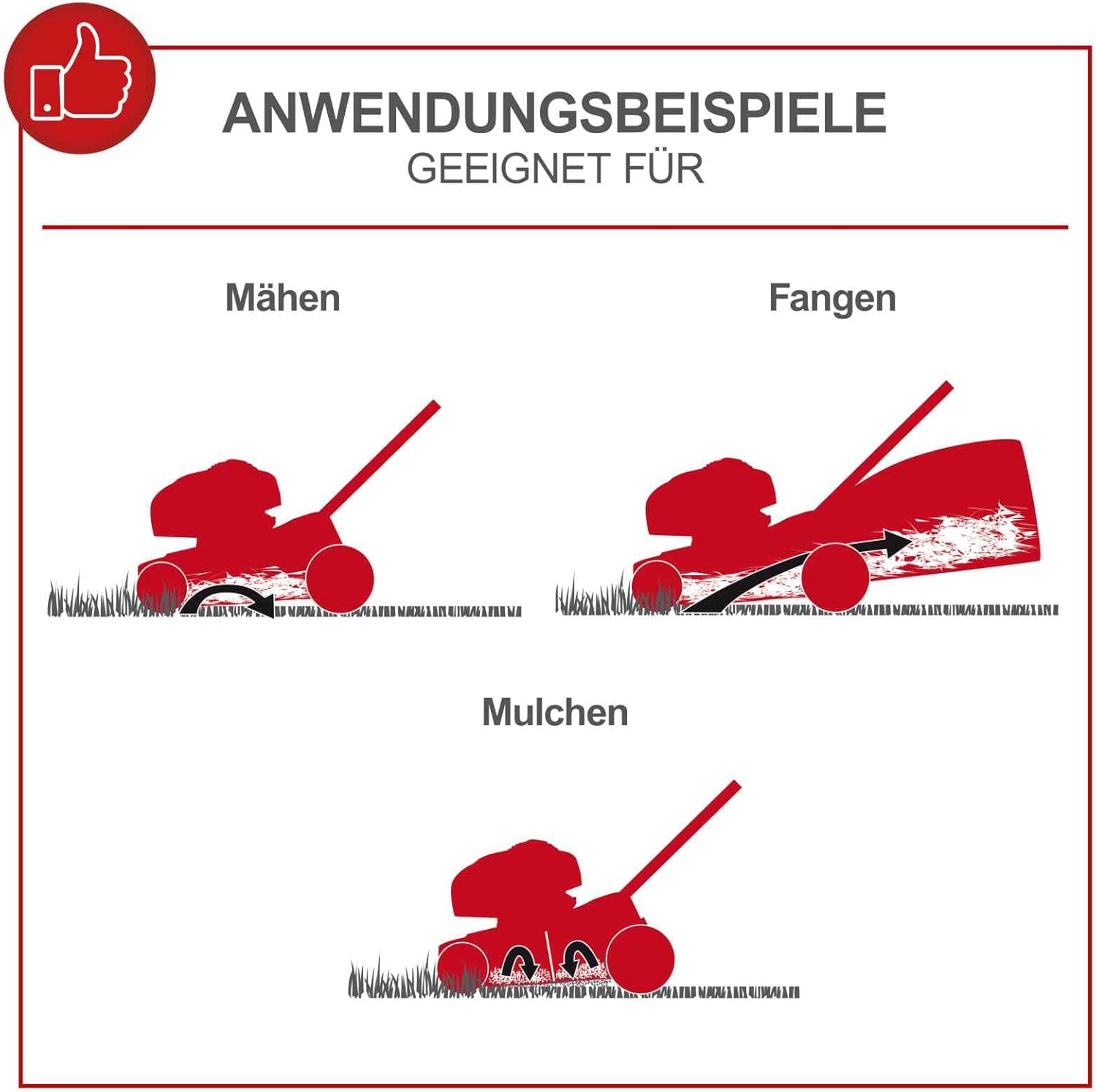 Scheppach Benzin Rasenmäher MS230-53 mit Radantrieb | 53cm Schnittbreite | 65L Fangbox | Höhenverstellung 7 Stufen | Seitenauswurf & Reinigungsfunktion | Mulchmäher | inkl. Motoröl