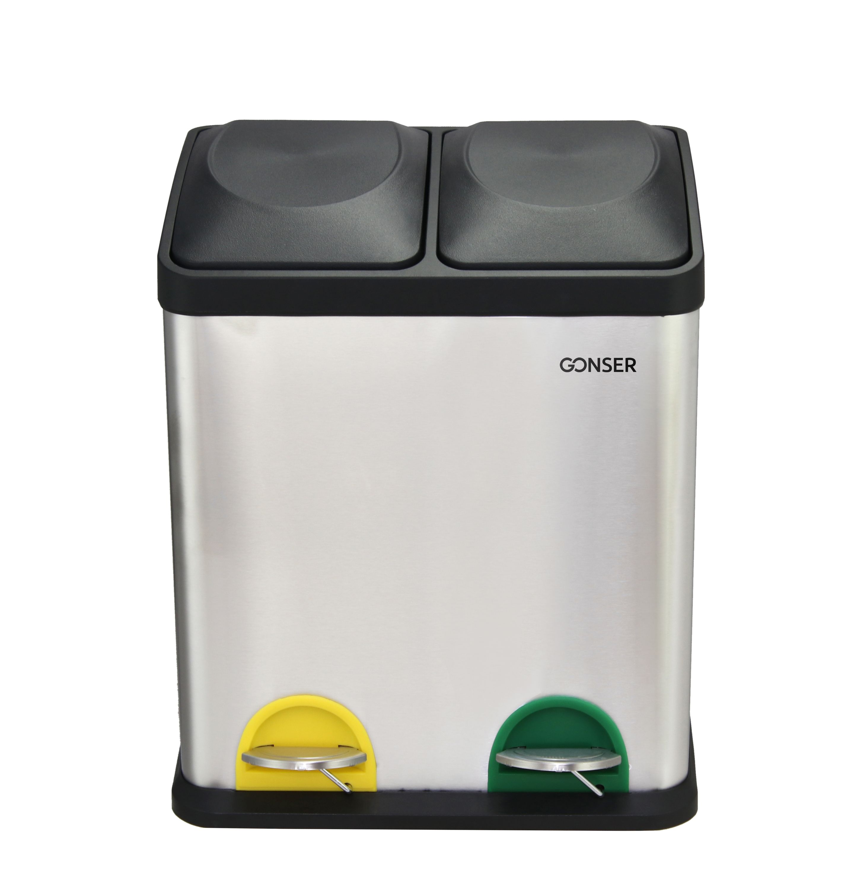 Abfalleimer 2 Fächer 30L