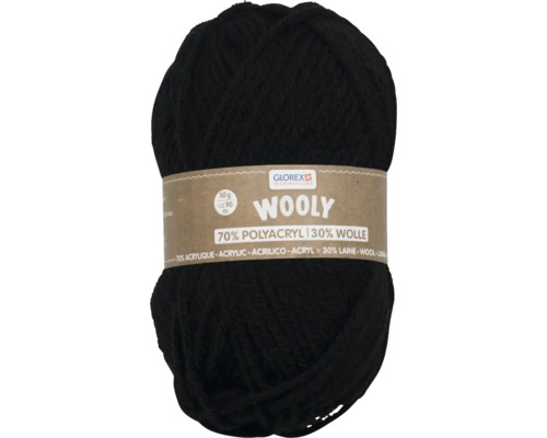 Wol 70% Acryl/30% Wol zwart 50 g