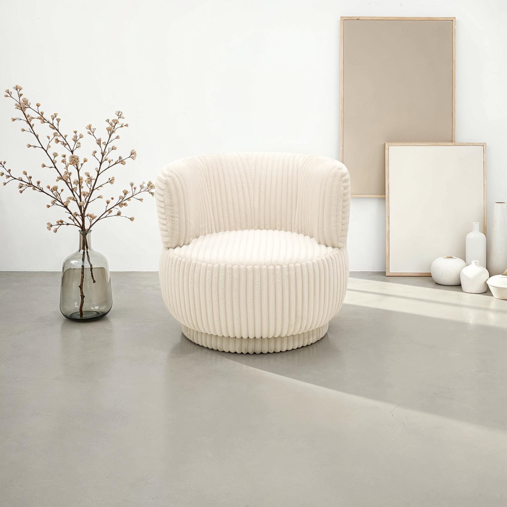 DOMO collection Sessel »Bruges, Loungesessel mit Drehfunktion«