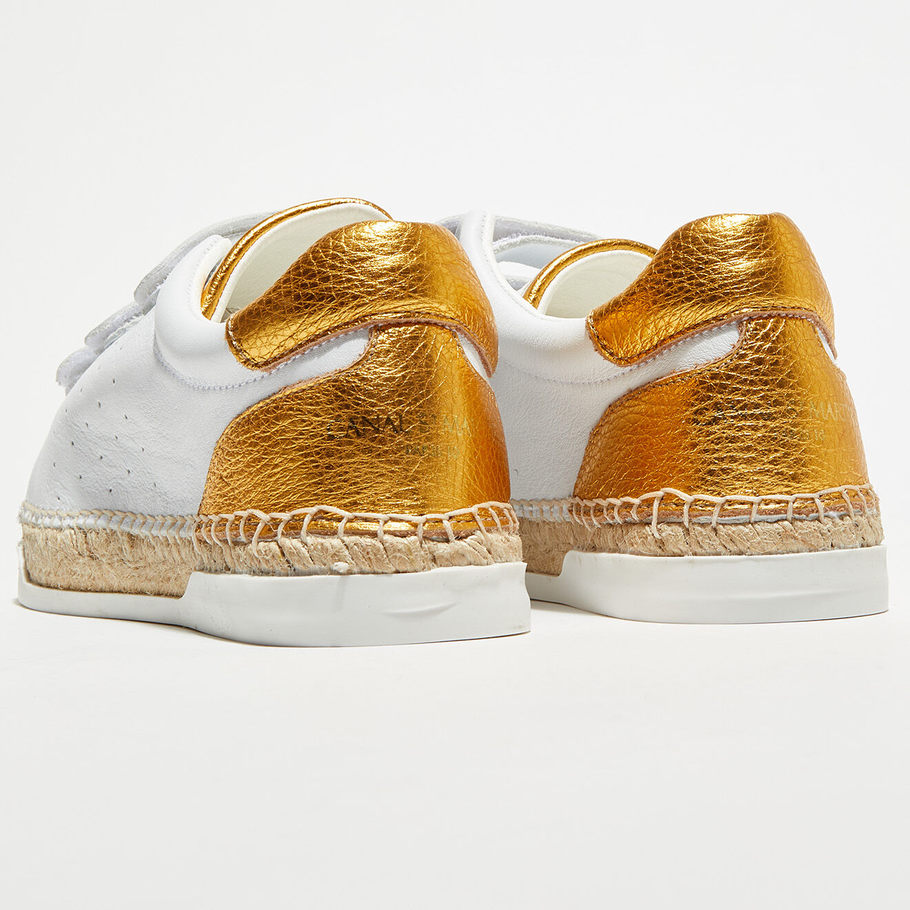 Canal Saint Martin Sneakers en Cuir Wonder curcuma