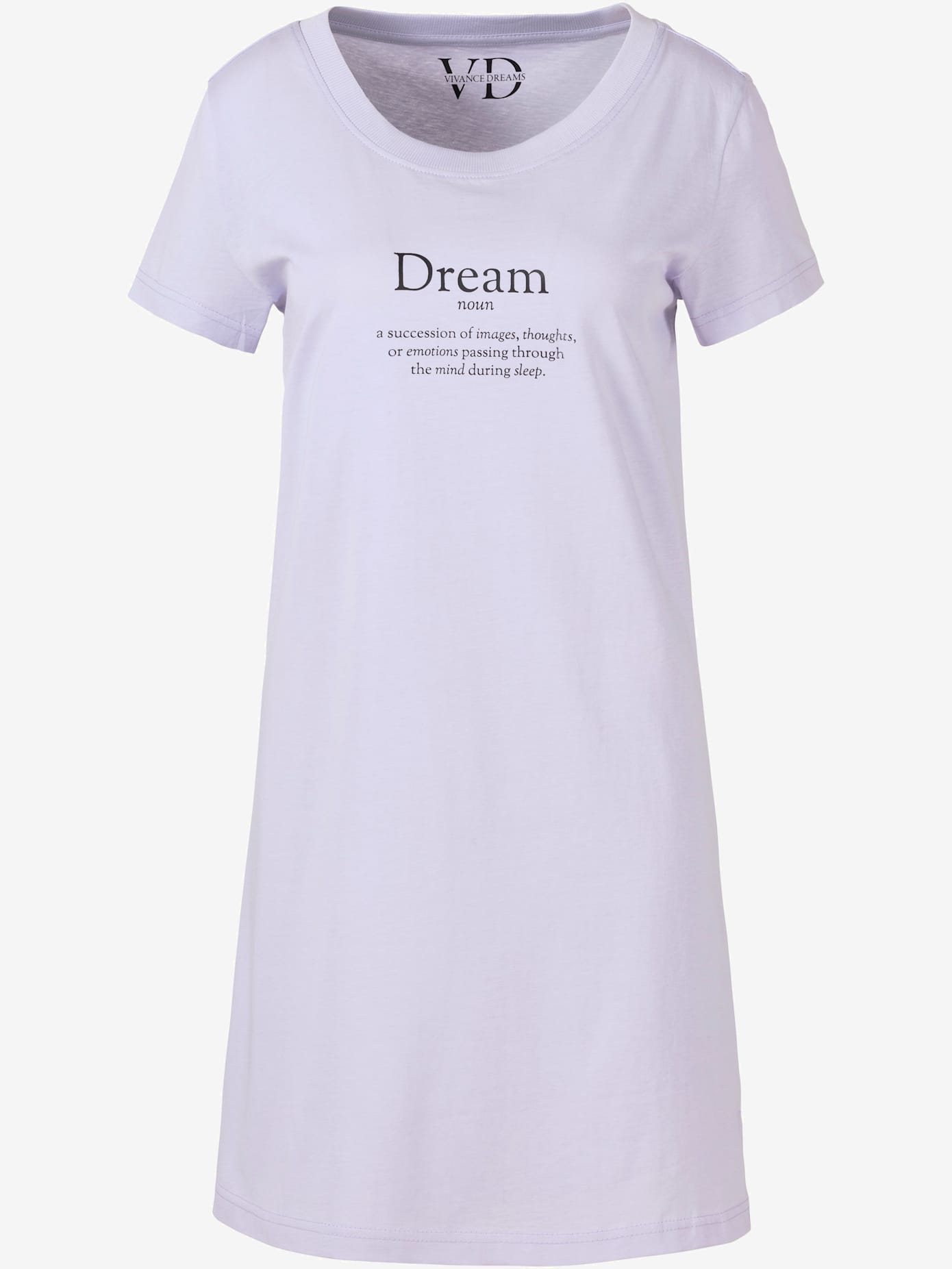 Chemise de nuit décontractée avec imprimé devant